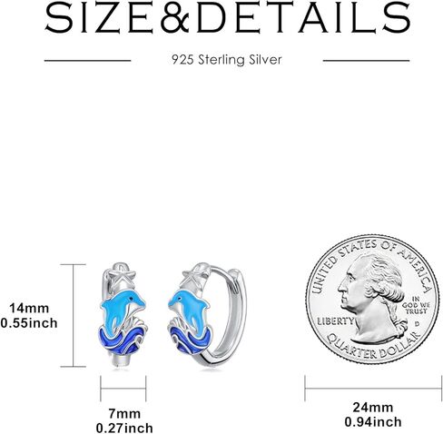 Fox Earrings Sterling Silver Hoop Earrings Fox Jewelry Gifts for Women in Saudi Arabia