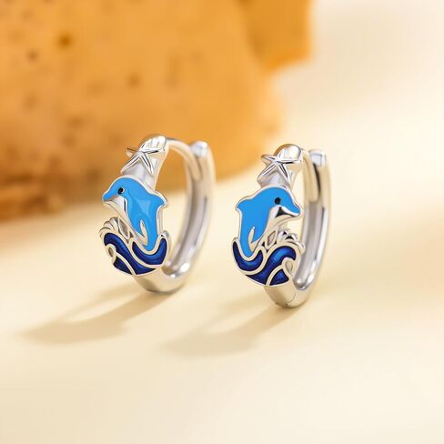 Fox Earrings Sterling Silver Hoop Earrings Fox Jewelry Gifts for Women in Saudi Arabia