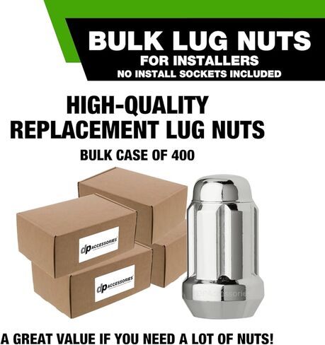 DPAccessories صواميل عروة سوداء 1/2-20 لعجلات ما بعد البيع - موالف طرفي مغلق - طول 34 مم (1.35 بوصة) - مجموعة من 23 - D5242P-2308/23 in Kuwait