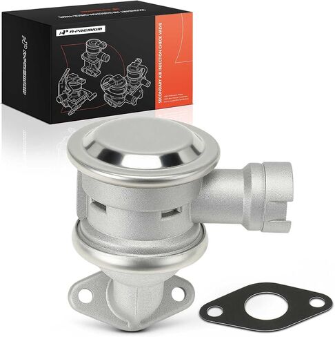 صمام فحص حقن الهواء الثانوي A-Premium متوافق مع BMW X5 2003-2006 3.0L، 525i 2004-2005 2.5L، 530i 2004-2005 3.0L، Z4 2003-2005 2.5L 3.0L، صمام التحكم في فحص مضخة الهواء مع حشية in Kuwait
