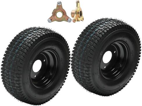 إطار بدون أنبوب 13x5.00-6 ATV، إطار وحافة عجلة 13x5-6 13x5x6، لدراجة Go Kart ATV Buggy الصغيرة وجزازة العشب والشاحنات اليدوية وشاحنات نفخ الثلج، مع محاور عجلات خلفية 23T in Kuwait