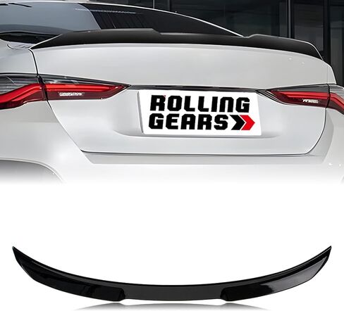 Trunk Spoiler Wing Compatible with 2021-2024 BMW 4 Series G26 4D Gran Coupe and G26 i4 Spoiler, Carbon Fiber Hydro-Dipping (MF Type) in Kuwait