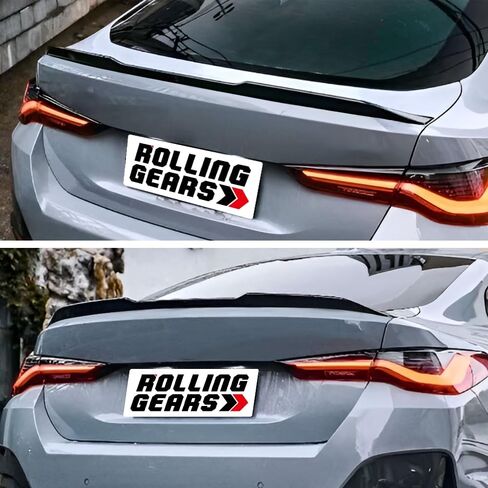 Trunk Spoiler Wing Compatible with 2021-2024 BMW 4 Series G26 4D Gran Coupe and G26 i4 Spoiler, Carbon Fiber Hydro-Dipping (MF Type) in Kuwait