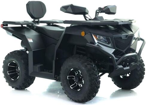 Cyber Roamer 250 EFI All-Terrain Vehicle, 6-Wheel ATV with Backrest and Cargo Racks, Silver and Black in Saudi Arabia