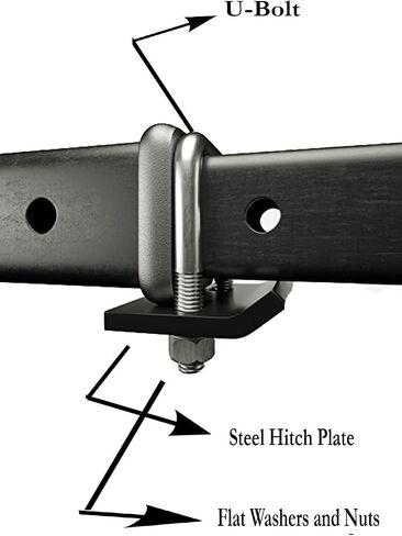 36" Tow Hitch Step Bar Guard with LED Brake Light Spot Light 3" Round Curved for 2" Receiver Truck Heavy Duty Steel Anti Slip Pad Universal (Black) in Kuwait