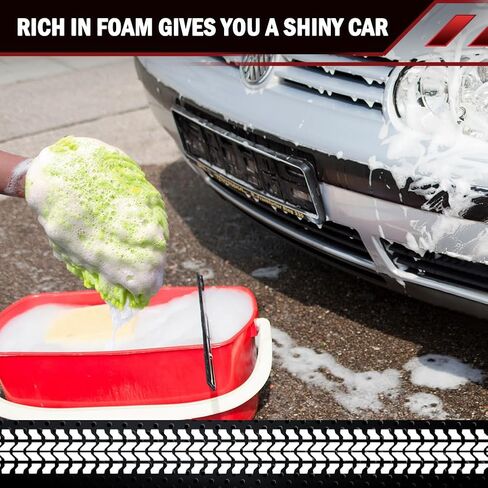 1PK Microfiber Cleaning Cloth, 6.7''X10.24'' Premium Car Wash Mitt, Green Washing Gloves With Lint Free & Scratch Free in Saudi Arabia
