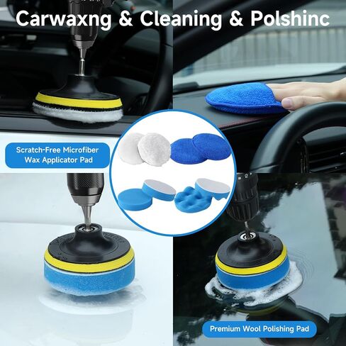 36Pcs Car Detailing Kit, Car Detailing Brush Set, Car Cleaning Kit, Auto Detailing Tools for Interior Exterior Wheels, Professional Car Wash Accessories with Windshield Cleaning Tool and Storage Box in Saudi Arabia