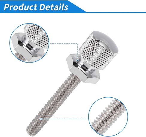 Windshield Bolts for Harley Davidson Touring Street Glide/Street Glide Specials 2014-2024 1 Pc Long Bolt 2 Pcs Short Bolts Aluminum Alloy Silver Tone in Kuwait