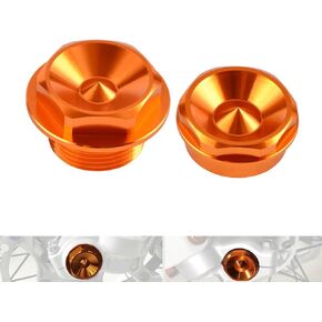 طقم براغي صواميل محور العجلة الأمامية NICECNC M24x1.5 متوافق مع KTM 125-450 XC/XCF/SX/SXF 2003-2014 125-530 XCW/XCFW/EXC/EXCF 2003-2015، متوافق مع Husqvarna 125-501 FE/TE 2015، انظر الإعداد in Kuwait