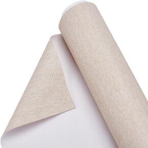 OLYCRAFT 10.9 Yardx14.6 Inch Linen Canvas Roll Natural Linen Canvas Fabric Art Supplies Painting Rolls Flexible Roll Canva with Even Surface Texture Paintings Canva for DIY Oil Painting Backdrop Decor in Saudi Arabia