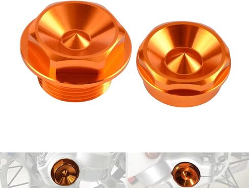 طقم براغي صواميل محور العجلة الأمامية NICECNC M24x1.5 متوافق مع KTM 125-450 XC/XCF/SX/SXF 2003-2014 125-530 XCW/XCFW/EXC/EXCF 2003-2015، متوافق مع Husqvarna 125-501 FE/TE 2015، انظر الإعداد in Kuwait