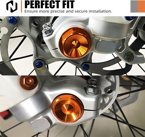طقم براغي صواميل محور العجلة الأمامية NICECNC M24x1.5 متوافق مع KTM 125-450 XC/XCF/SX/SXF 2003-2014 125-530 XCW/XCFW/EXC/EXCF 2003-2015، متوافق مع Husqvarna 125-501 FE/TE 2015، انظر الإعداد in Kuwait