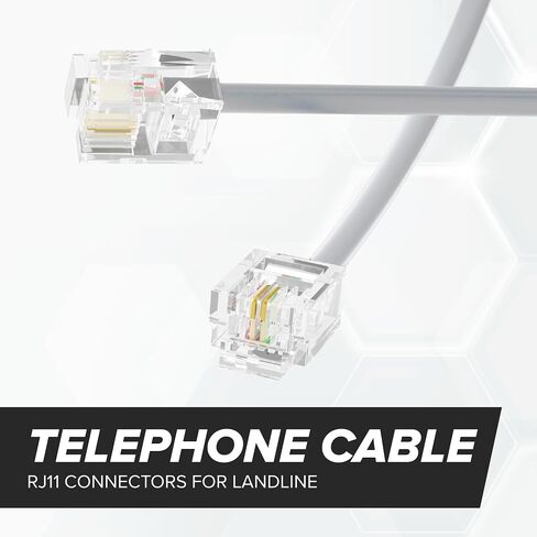 THE CIMPLE CO 50 FT Phone Cord for Landline - Modular Phone Line Cord in Kuwait