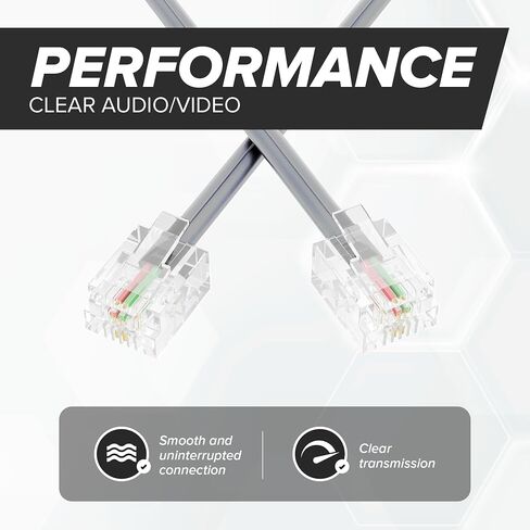 THE CIMPLE CO 50 FT Phone Cord for Landline - Modular Phone Line Cord in Kuwait