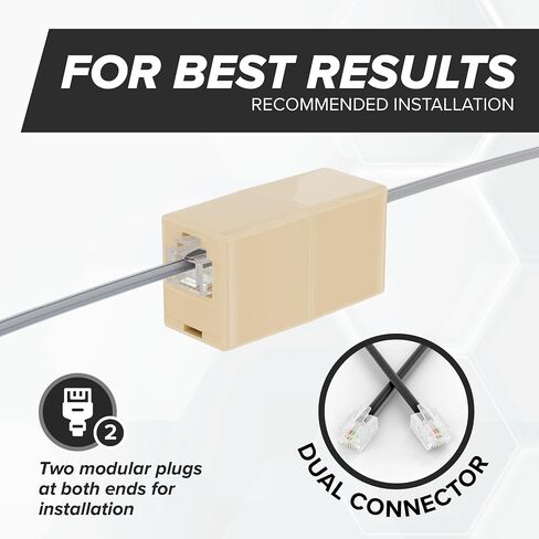 THE CIMPLE CO 50 FT Phone Cord for Landline - Modular Phone Line Cord in Kuwait