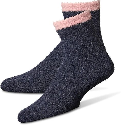 Karen Neuburger womens 2 Pack Glitter Fuzzy Socks, Evenblu/Crlblsh, One Size US in Saudi Arabia