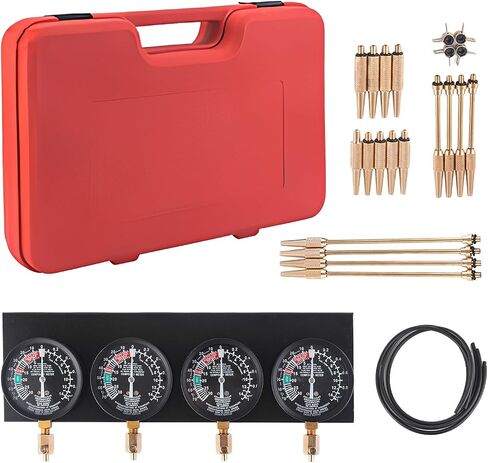 Carburetor Vacuum Gauge - Motorcycle Carburetor Adjust Kit | Vacuum Carb Synchronizer Kit - for Highway Commuting Garage Outdoor Workshop Touring Road in Saudi Arabia