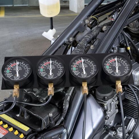 Carburetor Vacuum Gauge - Motorcycle Carburetor Adjust Kit | Vacuum Carb Synchronizer Kit - for Highway Commuting Garage Outdoor Workshop Touring Road in Saudi Arabia