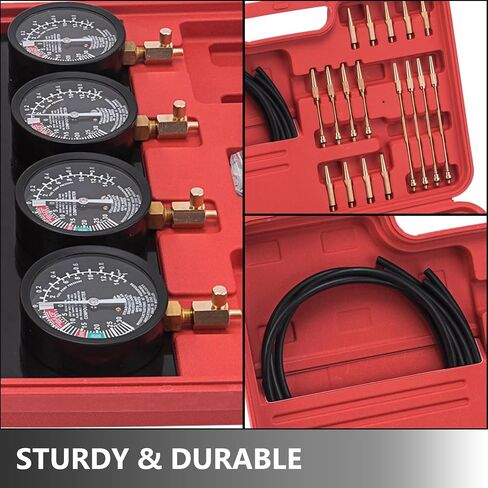 Carburetor Vacuum Gauge - Motorcycle Carburetor Adjust Kit | Vacuum Carb Synchronizer Kit - for Highway Commuting Garage Outdoor Workshop Touring Road in Saudi Arabia