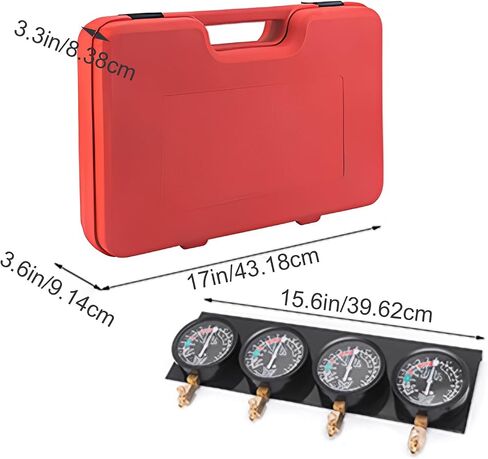 Carburetor Vacuum Gauge - Motorcycle Carburetor Adjust Kit | Vacuum Carb Synchronizer Kit - for Highway Commuting Garage Outdoor Workshop Touring Road in Saudi Arabia