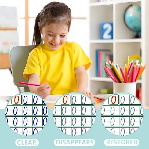Tracetrek Workbook, Trace Trek Workbook Set - Magic Grooved Writting Practice, Reusable Grooved Handwriting Workbooks, Letter and Number Tracing Book (1pc) in Saudi Arabia