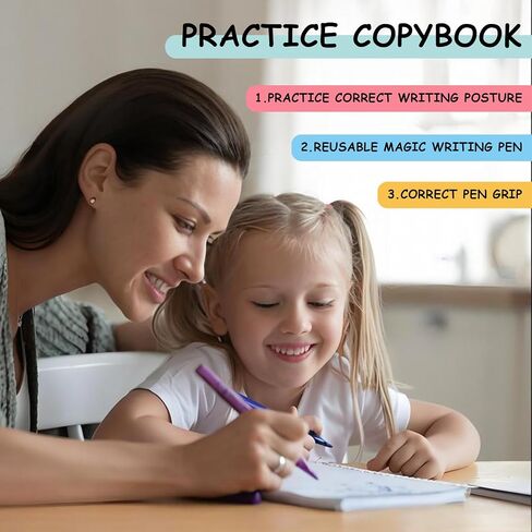 Tracetrek Workbook, Trace Trek Workbook Set - Magic Grooved Writting Practice, Reusable Grooved Handwriting Workbooks, Letter and Number Tracing Book (1pc) in Saudi Arabia
