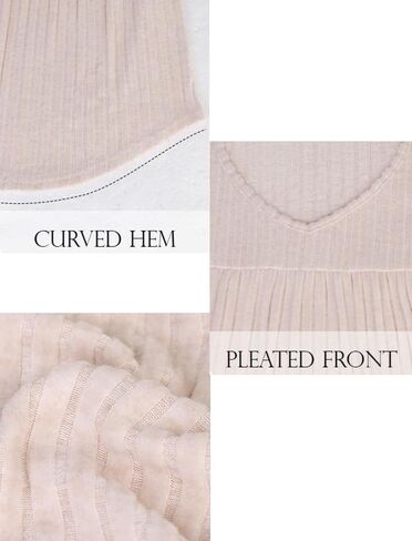 Long Sleeve Shirts for Women V Neck Lightweight Sweaters Casual Tunic Tops Outfits Fall Fashion Clothes 2025 in Saudi Arabia