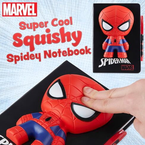 مجموعة دفتر وقلم Marvel Spiderman A5، مجموعة قرطاسية ثلاثية الأبعاد لمجلة الأطفال للأولاد مذكرات الأطفال ألعاب سبايدر مان in Kuwait