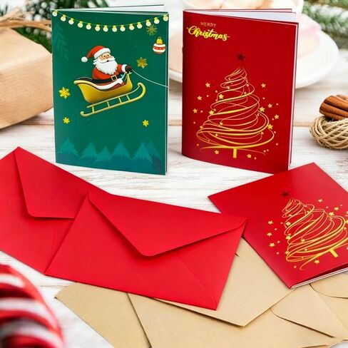 عيد الميلاد تخزين ستوفير عيد الميلاد بطاقة هدية كتاب للبالغين، عيد ميلاد سعيد بطاقات هدايا عيد الميلاد، 5x7 لون دوامة كتاب بطاقة ملزمة - مفاجآت على كل صفحة، DIY هدايا عيد الميلاد شخصية للعائلة والأصدقاء والطلاب (ج) in Kuwait