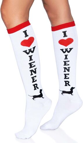 Leg Avenue 5620-10122 Lick Me Knee Socks, O/S, Multicolor in Saudi Arabia