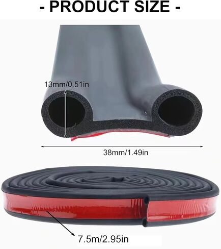 Uprgades Tailgate Trunk Rubber Seal Strips 7.5m Watertight Trim Easy Installs Not Tool Needed for Truck Vehicle in Saudi Arabia