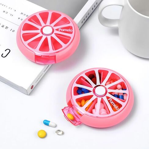 3PCS Pill Cases Travel Pill Organizer Weekly 3 Times 7 Compartments Small Medicine Pill Organizer in Saudi Arabia