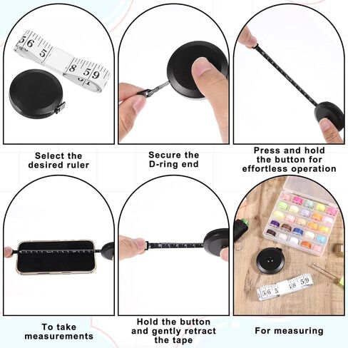 2 حزمة شريط قياس 60 بوصة شريط قياس ناعم للجسم مرن قابل للسحب مسطرة مزدوجة النطاق لنسيج الجسم الخياطة خياط القماش الحياكة قياسات الحرفية in Kuwait