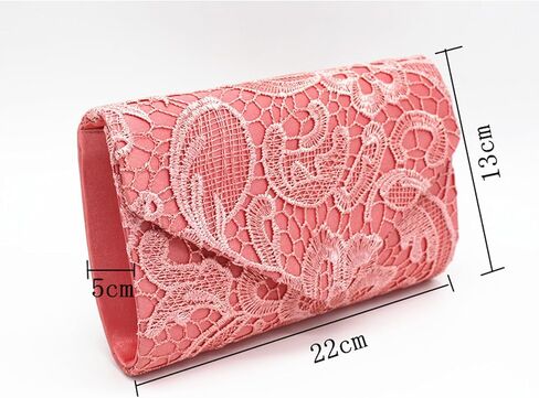 Clutch Purse Handbag Evening Bag Lace Messenger Bag Wedding Party Bag Envelope in Saudi Arabia