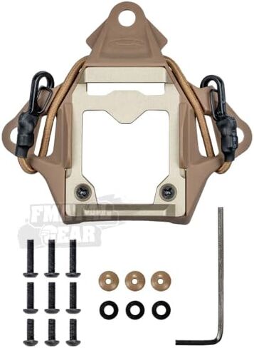 خوذة تكتيكية NVG Mount Modular Bungee Shroud قاعدة حامل الكاميرا الرياضية | للكاميرا الرياضية الدمية NVG | بينتبول | ملحقات خوذة الادسنس in Kuwait
