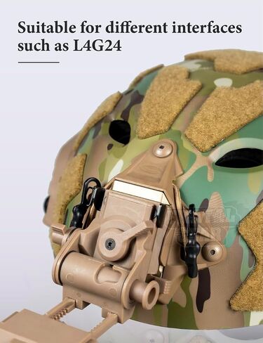 خوذة تكتيكية NVG Mount Modular Bungee Shroud قاعدة حامل الكاميرا الرياضية | للكاميرا الرياضية الدمية NVG | بينتبول | ملحقات خوذة الادسنس in Kuwait