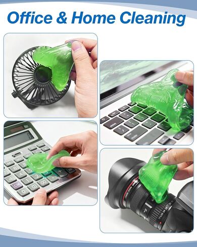 Car Cleaning Gels 3 Pack, Clean Putty Dust Cleaner Kit, Auto Detailing Tools Cleaning Putty Car Interior Cleaner, Keyboard Cleaner, Cleaning Slime Car Cleaning Supplies Gift for Men Women, 240g in Kuwait