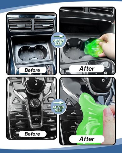 Car Cleaning Gels 3 Pack, Clean Putty Dust Cleaner Kit, Auto Detailing Tools Cleaning Putty Car Interior Cleaner, Keyboard Cleaner, Cleaning Slime Car Cleaning Supplies Gift for Men Women, 240g in Kuwait