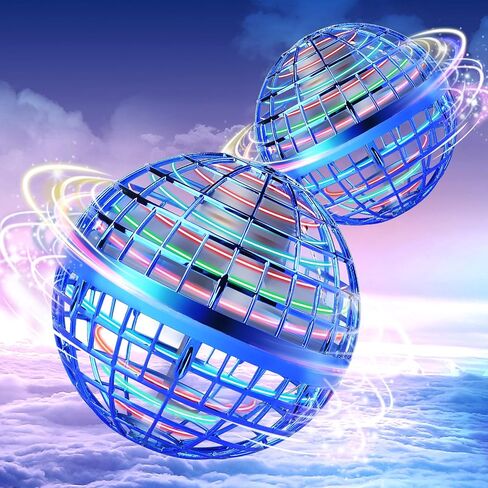 Flying Orb Ball 2025 Upgrade, 2 Pack Hand-Controlled Flying Orb Toy, 360° Rotating Cosmic Globe Hover Ball for Kids (Blue + Red) in Saudi Arabia
