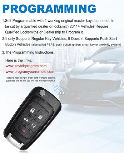 حافظة CAUORMOTE Key Fob Shell لسيارة Chevy Camaro Cruze Equinox Impala Malibu Sonic GMC، OHT01060512 315MHZ، عبوتان (قذائف فقط) in Saudi Arabia