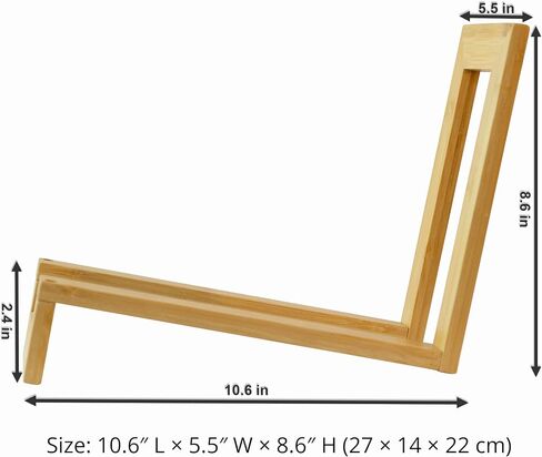 Bamboo Vinyl Record Holder & Book Rack – 2-in-1 To-Be-Read Stand & LP Storage Rack | Multipurpose Organizer for 40 LPs, Books & Magazines | Minimalist Home Decor with 2-Way Assembly Design for Living Room & Studio in Saudi Arabia