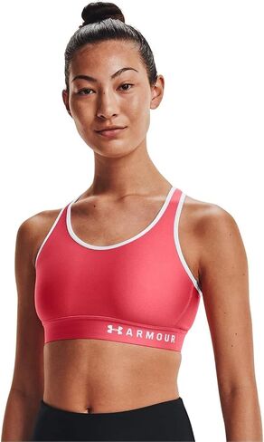 Under Armour Womens Infinity Mid Impact Sports Bra, (200) Taupe Dusk / / Black, Large D-DD in Kuwait