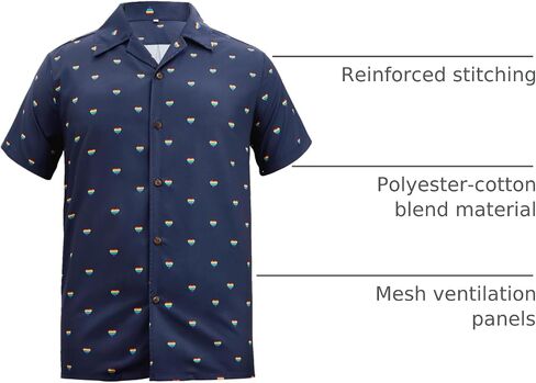 Hawaiian Shirt for Men Short Sleeve Beach Tropical Summer Vacation Shirt Casual Button Down Aloha Shirt Fruit Parrot XL in Saudi Arabia