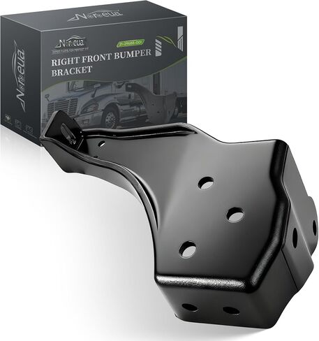 Left-Hand Driver Side Front Bumper Bracket for Freightliner Cascadia & M2 106-21-29688-000 Replacement, 3" Forward Extension, Aluminum Alloy, Black Finish in Saudi Arabia