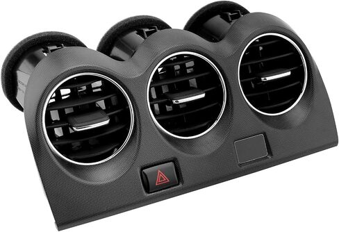 Center Dash A/C Air Vent, Compatible with 2007-2012 Altima, Console AC Outlet Insert Grille Panel Hazard Emergency Switch Button, Replaces# E771-5111E100 in Saudi Arabia