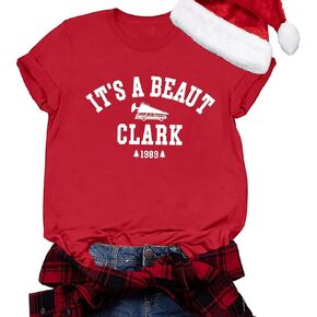 قمصان عيد الميلاد للنساء عيد ميلاد سعيد شجرة الرسم تي شيرت مضحك شجرة عيد الميلاد عطلة المحملة الأعلى in Kuwait