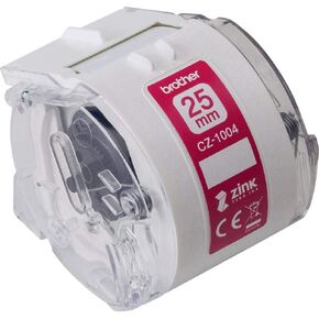 براذر ،CZ-1004 ،علبة رول حبر بدون حبر ،طول مستمر ،25 مم (عرض) × 5 م (طول) ،مستلزمات أصلية، أبيض in Kuwait