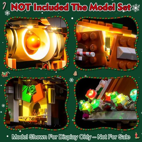 Light kit Compatible with Lego 40806 Gingerbread at-at Walker - No Model Only Light, LED Lighting Accessories Compatible with Lego 40806 (Standard Version) in Saudi Arabia