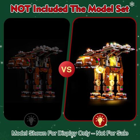 Light kit Compatible with Lego 40806 Gingerbread at-at Walker - No Model Only Light, LED Lighting Accessories Compatible with Lego 40806 (Standard Version) in Saudi Arabia