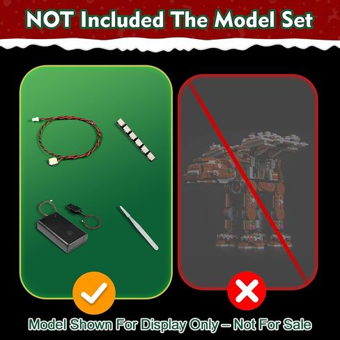 Light kit Compatible with Lego 40806 Gingerbread at-at Walker - No Model Only Light, LED Lighting Accessories Compatible with Lego 40806 (Standard Version) in Saudi Arabia